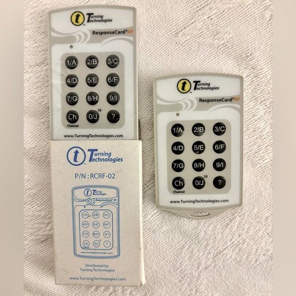 Turning Technologies response card clickers interactive polling, set of 2 - Picture 3 of 4